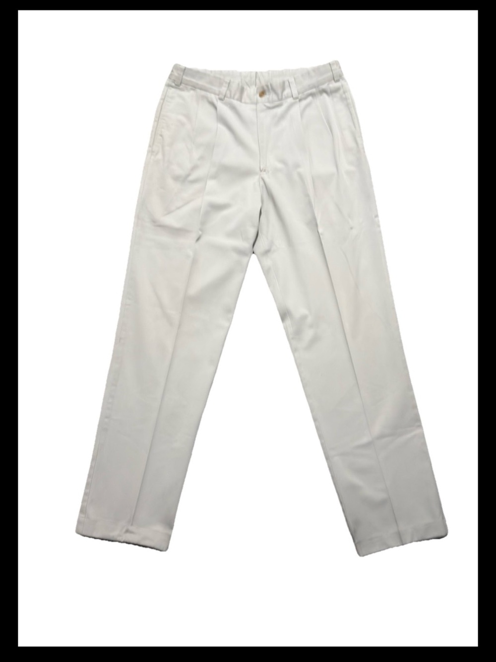 Bills Khakis M2 Trousers Mens 35 Ivory Vintage Twill Pleated Pants  Made in USA